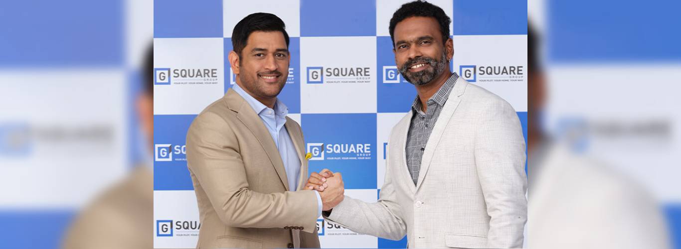 G Square Housing Signs MS Dhoni As Brand Ambassador