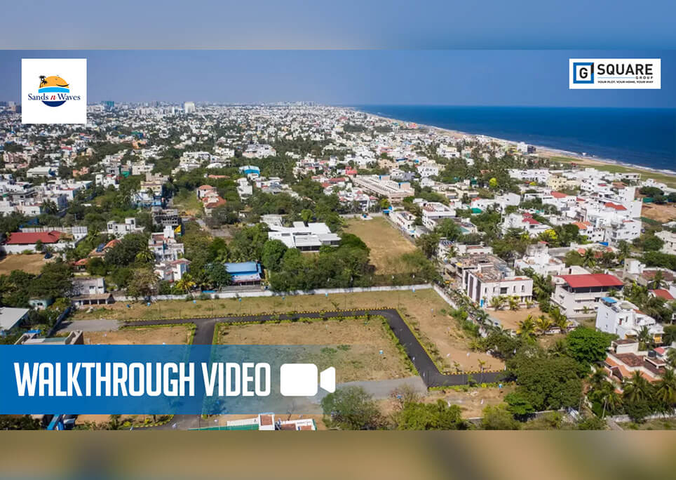 G Square Sands N Waves | Actual Walkthrough Video | Plots in ECR