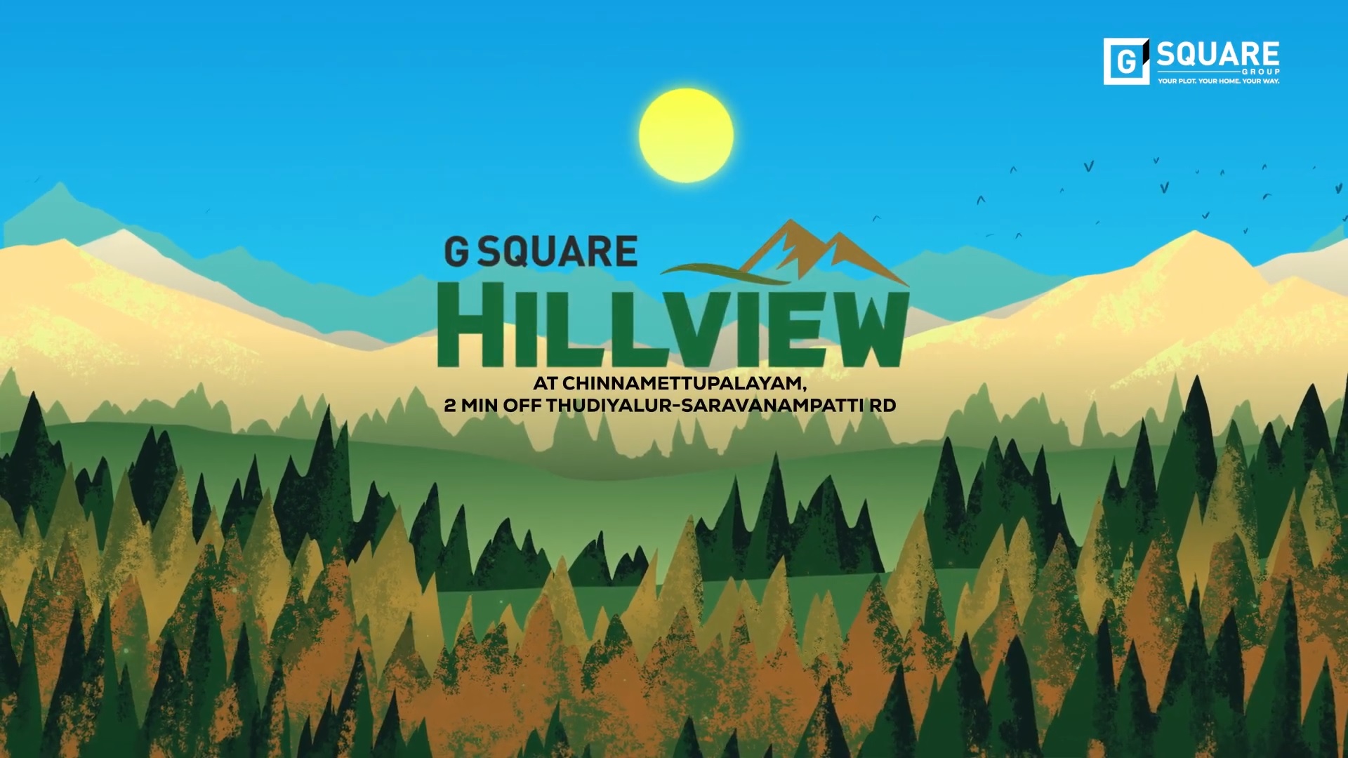G Square Hillview | Project Video | Plots in Chinnamettupalayam, Coimbatore