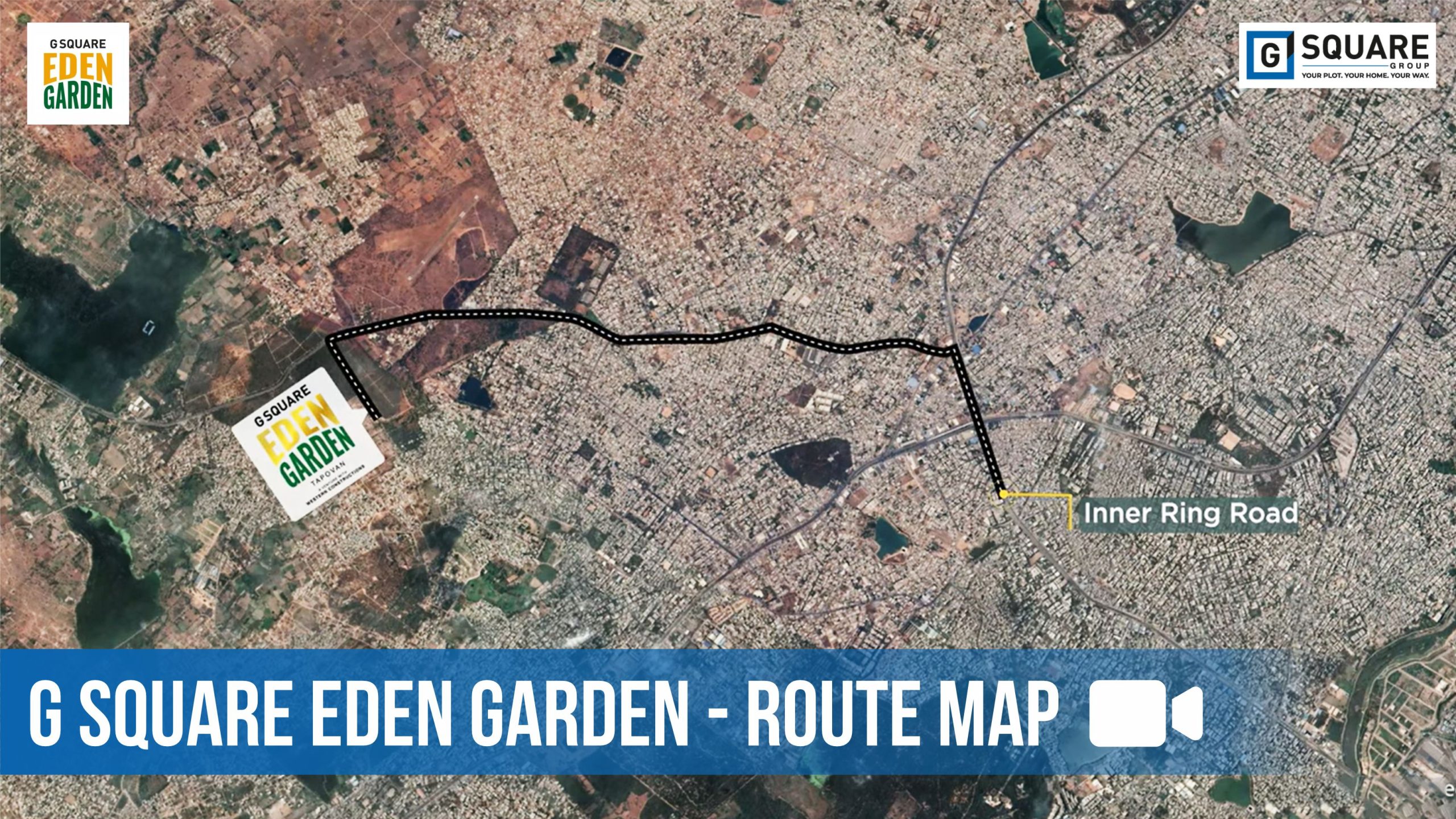 G Square Eden Garden | Plot for Sale in BN Reddy Nagar @ Hyderabad | Route Map Video