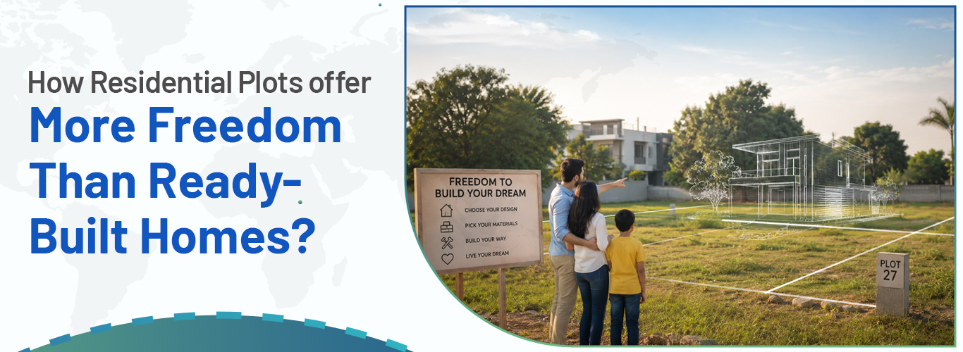 How Residential Plots Offer More Freedom Than Ready-Built Homes ?