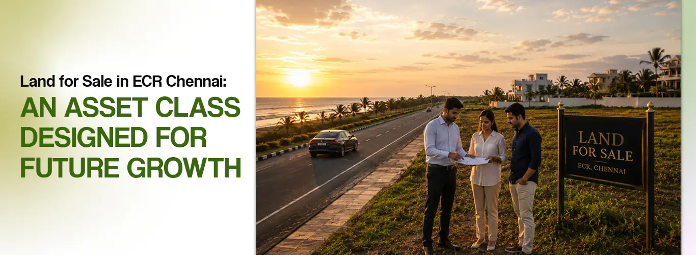 Land for sale in ECR Chennai: An asset class designed for future growth.